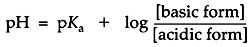 Henderson-Hasselbalch equation