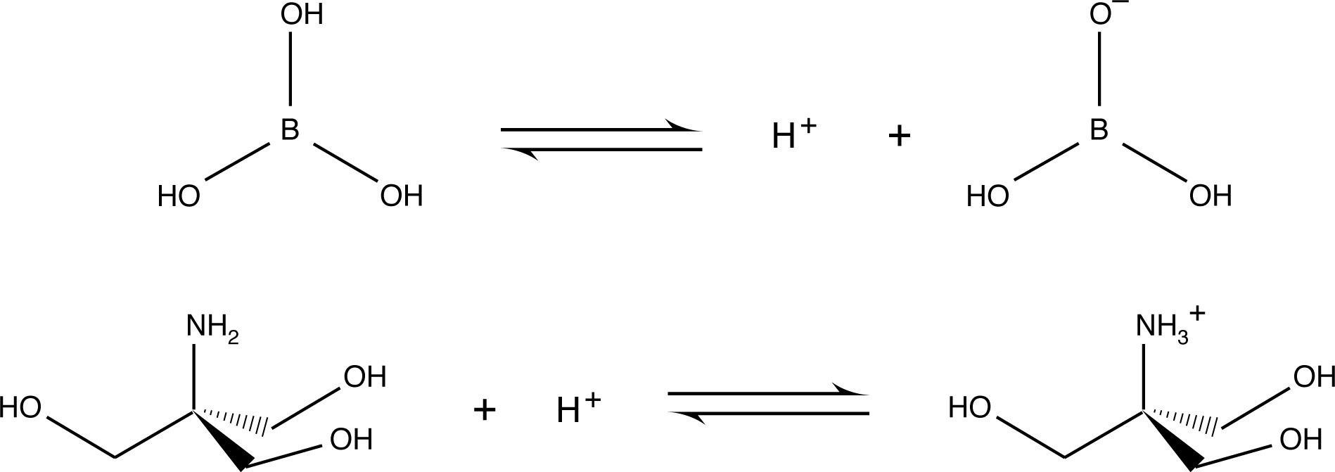 Acid Base Equilibria of Tris and Borate